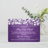 Invitation Élégante fête du 50e anniversaire Éblouissant Étoi (Debout devant)