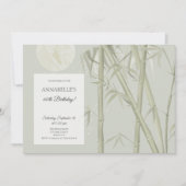 Invitation Elégante fête du 60e anniversaire de Bambou orient (Devant)