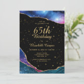 Invitation Élégante fête du 65e anniversaire (Debout devant)