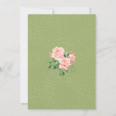 Invitation Elégante fête du 70e anniversaire Aquarelle Glit (Dos)