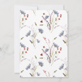 Invitation Élégante fête Fleur sauvage de printemps (Dos)