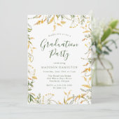 Invitation Élégante Fête Florale du printemps jaune (Debout devant)