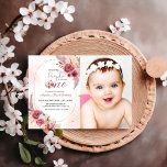 Invitation Élégante fille Citrouille rose 1er anniversaire In<br><div class="desc">Invitation vos êtres chers à un baby shower charmant et inoubliable avec notre fille Citrouille nvitations d'anniversaire fille. Ces délicieuses invitations ont un design citrouille rose fantaisiste.</div>
