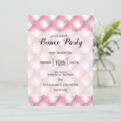 Invitation Élégante Fille Pink Bunco Party (Debout devant)