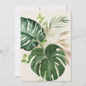 Invitation Élégante Flamingle & Jingle Tropical Holiday (Dos)