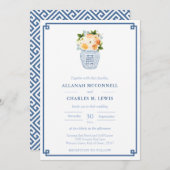 Invitation Élégante Fleurs d'automne Ginger Jar Mariage (Devant / Derrière)