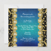 Invitation Élégante fonction de fin d'année pour les fêtes de (Dos)