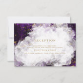 Invitation Élégante Géode cristal Améthyste (Devant)