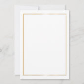 Invitation Élégante Gold College Graduation Party (Dos)