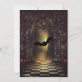 Invitation élégante gothique pour mariage à date r (Dos)