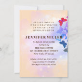 Invitation Élégante Graduate Butterfly Graduate Party (Dos)