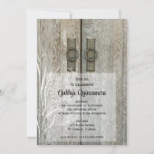 Invitation Elégante Grange Portes Quinceañera (Devant)