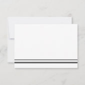 Invitation Élégante Gris Gris Gris Gris Merci de Sympathie fu (Dos)