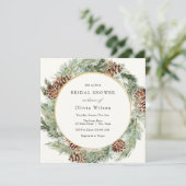 Invitation Elégante hiver À feuillage persistant d (Debout devant)