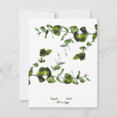 Invitation Elegante Hochzeitseinladung mit Grünen Blättern - (Dos)