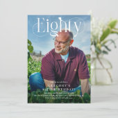 Invitation Elégante HUITIÈME Photo 30e fête d'anniversaire (Debout devant)