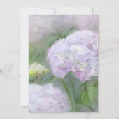Invitation Élégante Hydrangea Fleurs Lavande Or violet (Dos)