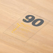 Invitation élégante imprimée pour 90e anniversaire (Poser)