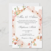 Invitation Elegante Invitación de Quinceañera (Devant)