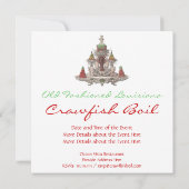 Invitation Élégante langouste Vintage / Écloserie (Dos)