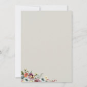 Invitation Élégante lanterne à bougie Mariage floral (Dos)