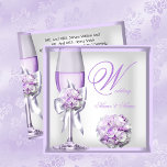 Invitation Élégante Lavande de Mariage Violet Lilac Champagne<br><div class="desc">Mariage élégant Fleurs blanches Lavande violet Lilac Champagne Floral Invitations mariage traditionnel Élégant Mariage Mariage Ensembles com</div>