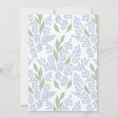 Invitation Élégante Lavande Fête des mariées botanique (Dos)