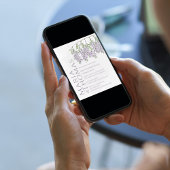 Invitation Élégante Lavande Mariage Wisteria personnalisée