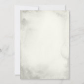 Invitation Elégante Lavande violette Florale or Aquarelle (Dos)