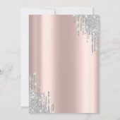 Invitation Élégante Lecteurs modernes en argent doux 16 (Dos)