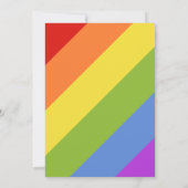 Invitation Elégante lettre d'AMOUR Thème de fierté (Dos)