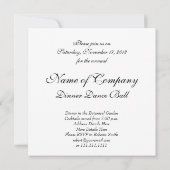 Invitation Élégante lettre victorienne A Monogramme (Dos)