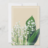 Invitation Élégante Lily du Mariage des fleurs de la vallée (Dos)