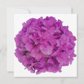 Invitation Elégante magenta rose hydrangée florale roses (Dos)