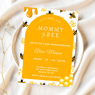 Invitation Élégante maman Jaune à être Baby shower