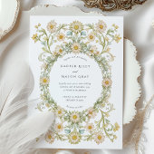 Invitation Elégante Marguerite Jardin Mariage