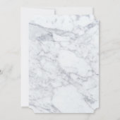 Invitation Elégante Mariage en marbre Vintage (Dos)