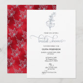 Invitation Élégante Mariage Moderne Calligraphie (Devant / Derrière)