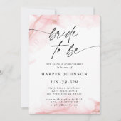 Invitation Élégante mariée de Fête des mariées d'aquarelle ro (Devant)