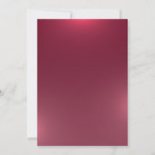 Invitation Élégante mariée d'or, Fête des mariées (Dos)