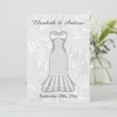 Invitation Élégante mariée Mariage (Debout devant)