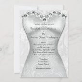 Invitation Élégante mariée Mariage (Dos)