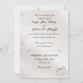 Invitation Élégante mariée Mariage homosexuelle tenant les ma (Dos)