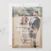 Invitation Élégante mariée photo et Mariage de chambre (Devant)