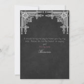 Invitation Élégante Mariée Serez-Vous Ma Femme D'Accueil (Dos)