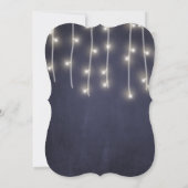 Invitation Elégante marine bordeaux floral lumière rustique m (Dos)