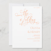 Invitation Élégante marionnette romantique et Mariage blanc (Devant)