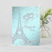 Invitation Elégante mascarade Paris (Debout devant)