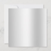 Invitation Elégante Masculine Classy Noir & Argent Anniversai (Dos)