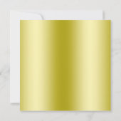 Invitation Elégante Masculine Noir & Or Anniversaire (Dos)